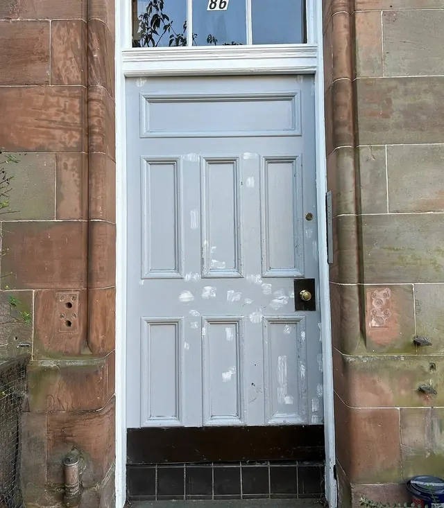 Before: Exterior front door